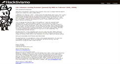 Desktop Screenshot of hacktivismo.com